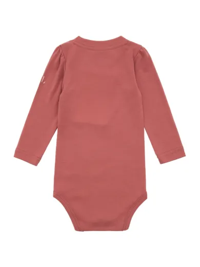 Bilde av WoolLand Høvringen body baby girl Burned Rose